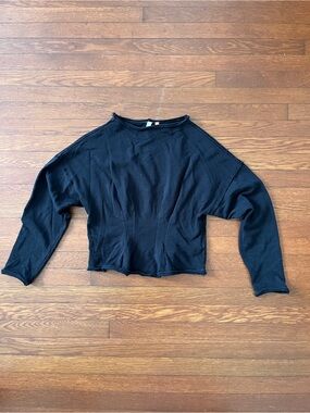 Corset Cinched Waist Sweater